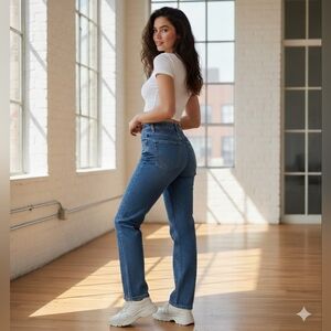 Vintage Chic Mom Jeans High Waisted Tapered Leg Made in USA Deadstock NOS 10